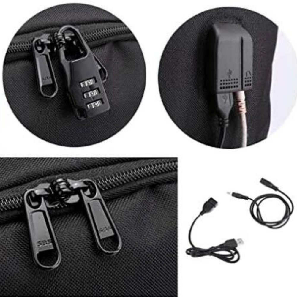 Smile Luminous Backpack USB Charging  Pencil Case - Picture 5 of 7